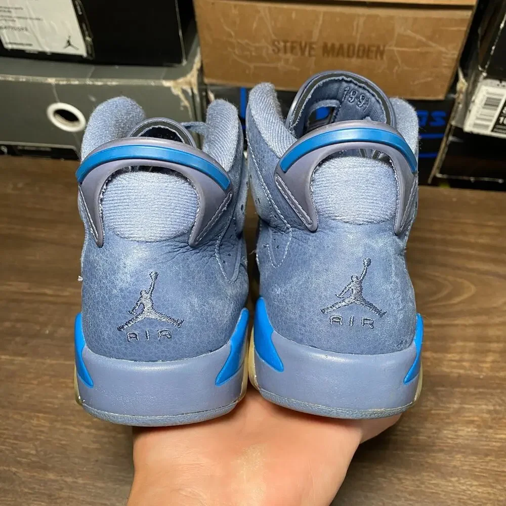 Kid's Air Jordan 6 Retro Jimmy Butler GS Diffused Blue Size 5.5Y (384665-400)